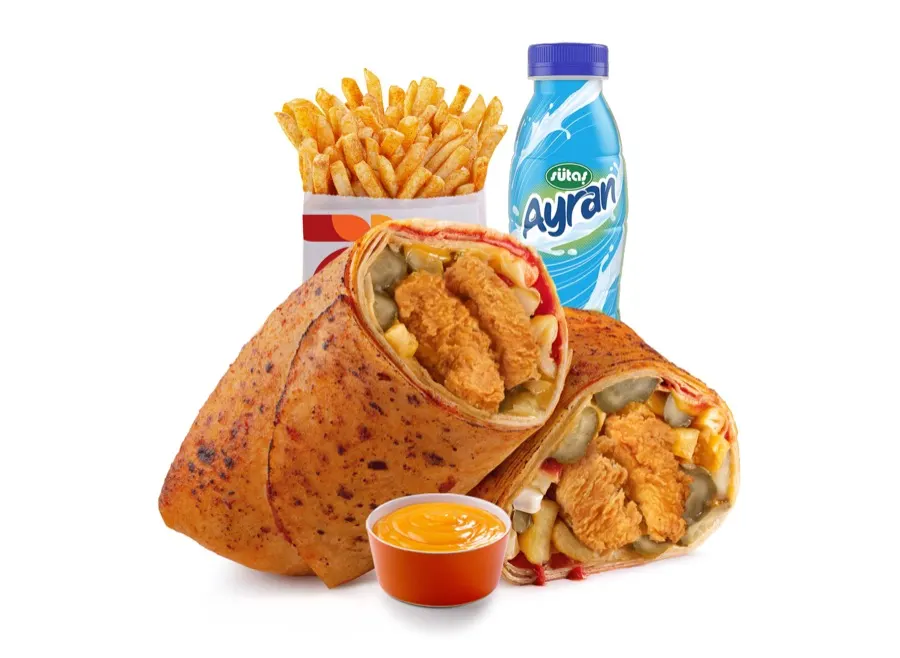 Tenders Burrito Menü